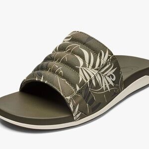 OluKai Maha Olu Hunter/Aloha slide sandals men’s size 11 IMMACULATE